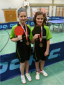 Alina und Anissa mit ihren Bronzemedaillen im Doppel